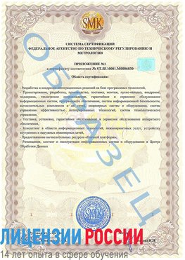 Образец сертификата соответствия (приложение) Новый Рогачик Сертификат ISO 27001