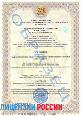 Образец разрешение Новый Рогачик Сертификат ISO 50001