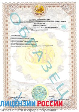 Образец сертификата соответствия (приложение) Новый Рогачик Сертификат ISO 14001